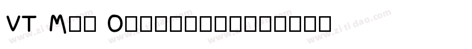 VT Mei Ornaments字体转换